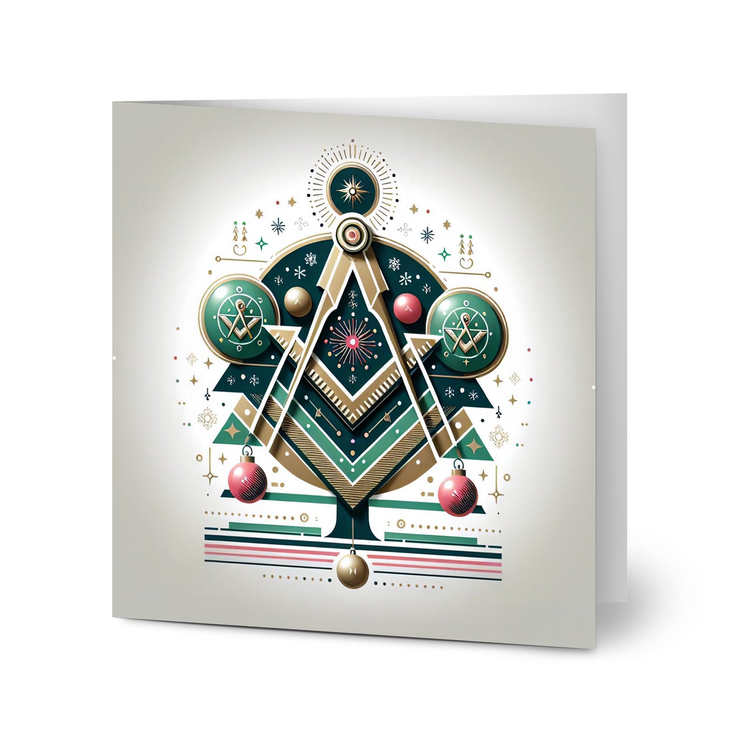 (q3) Contemporary Masonic Christmas Cards (pack of 10)