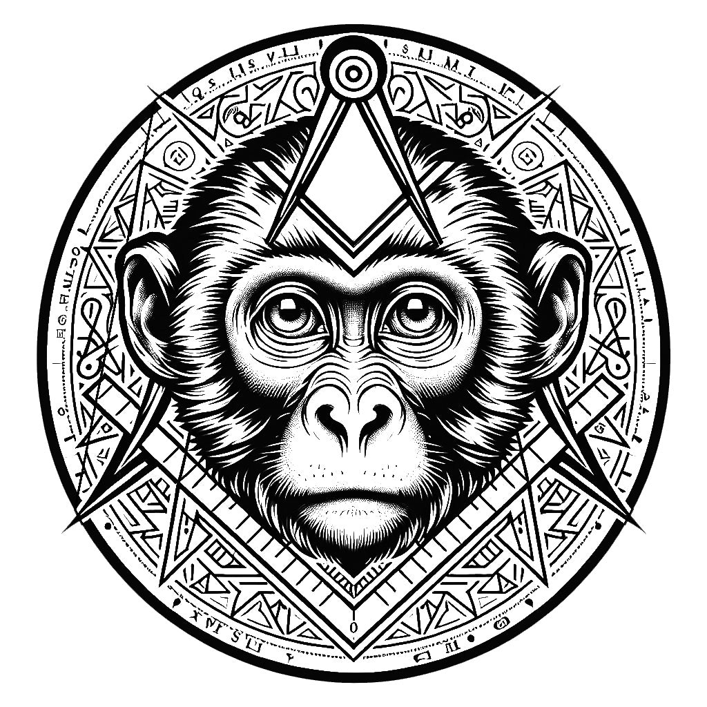 Masonic Monkey Gift Mug
