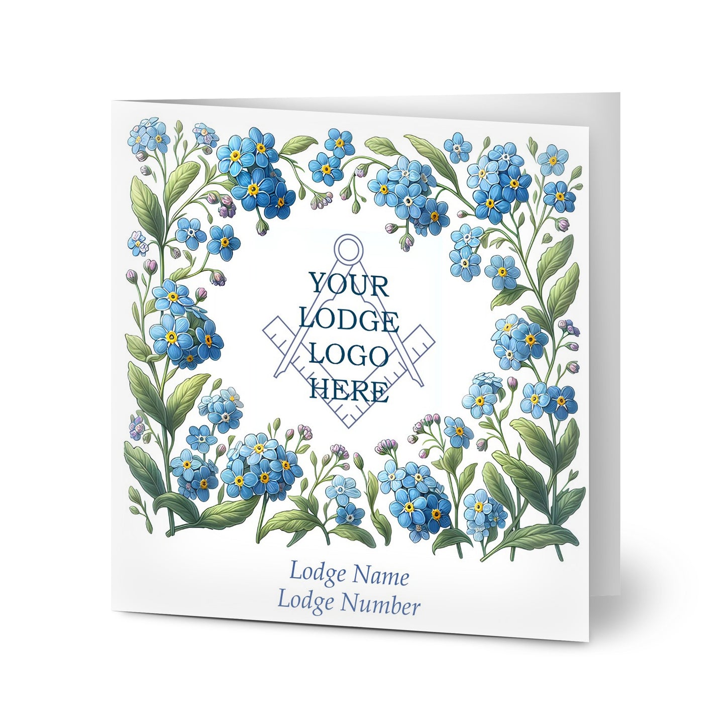Personalised Forget Me Not Cards (pack of 10)