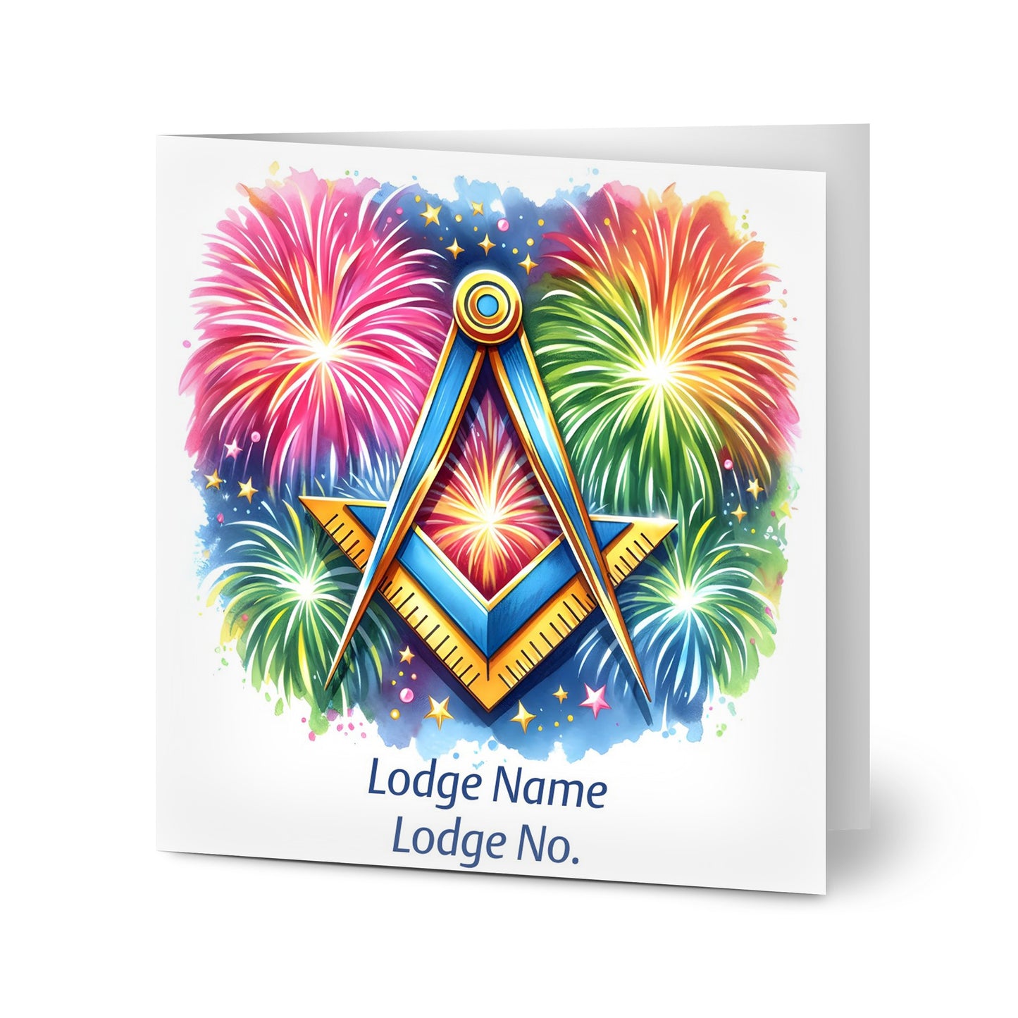 Personalised Masonic Celebration Cards (Pack of 10)