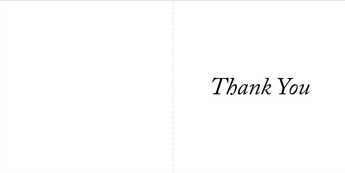 Floral Masonic 'Thank You' Cards (pack of 10)