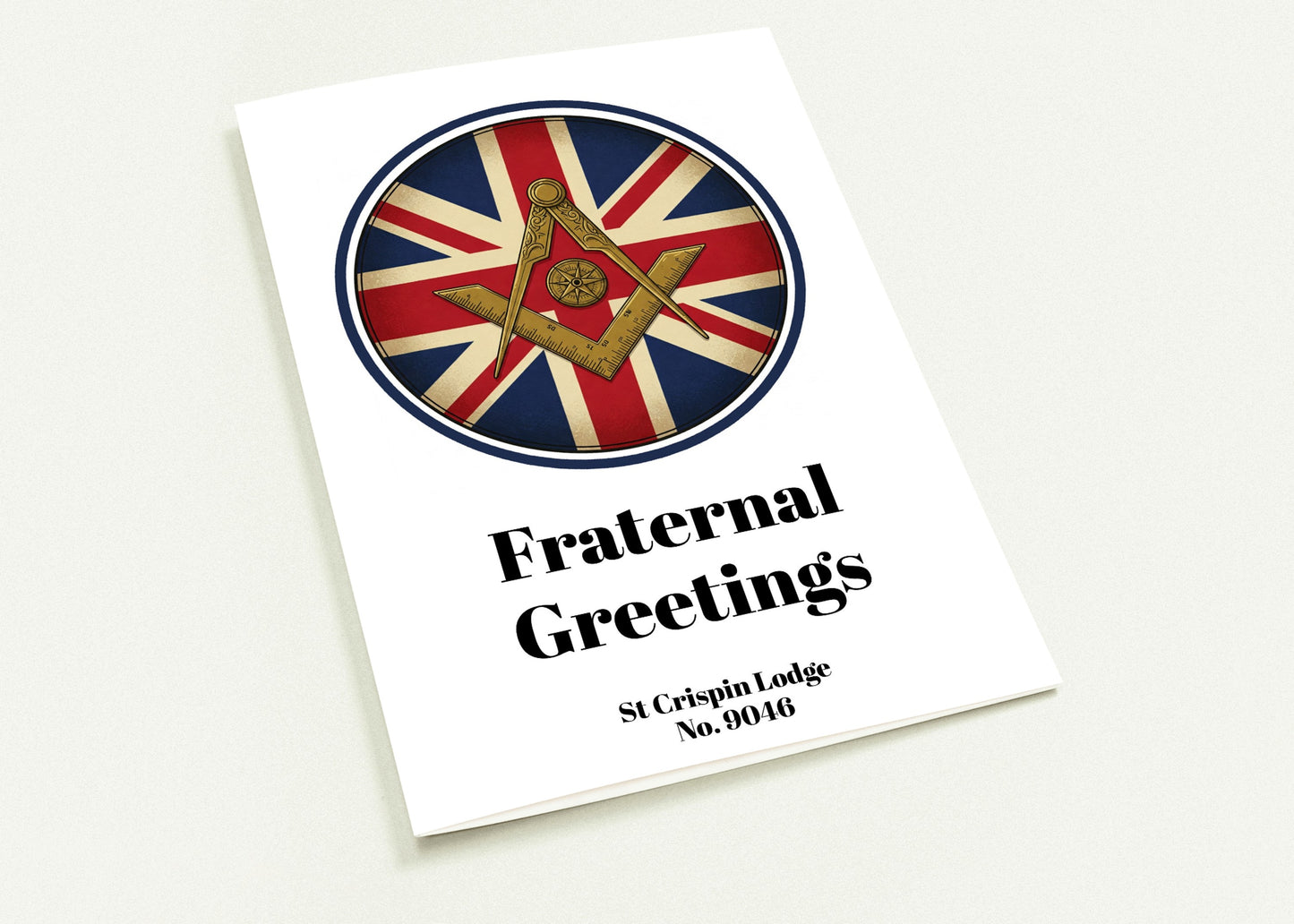 Personalised Great Britain Masonic Greeting Cards (pack of 10)