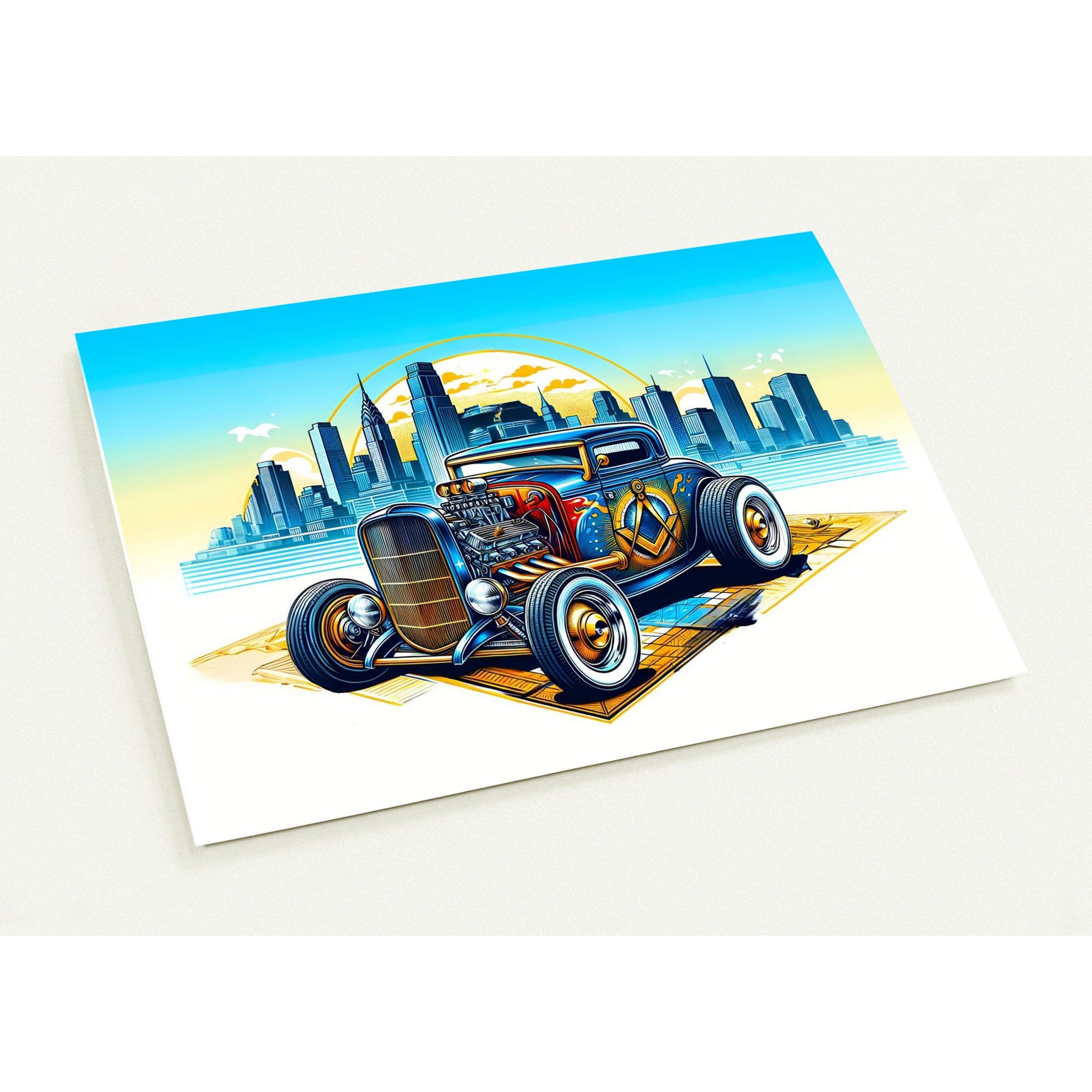 Masonic Hot Rod Custom Car Cards (pack of 10) – On The Square