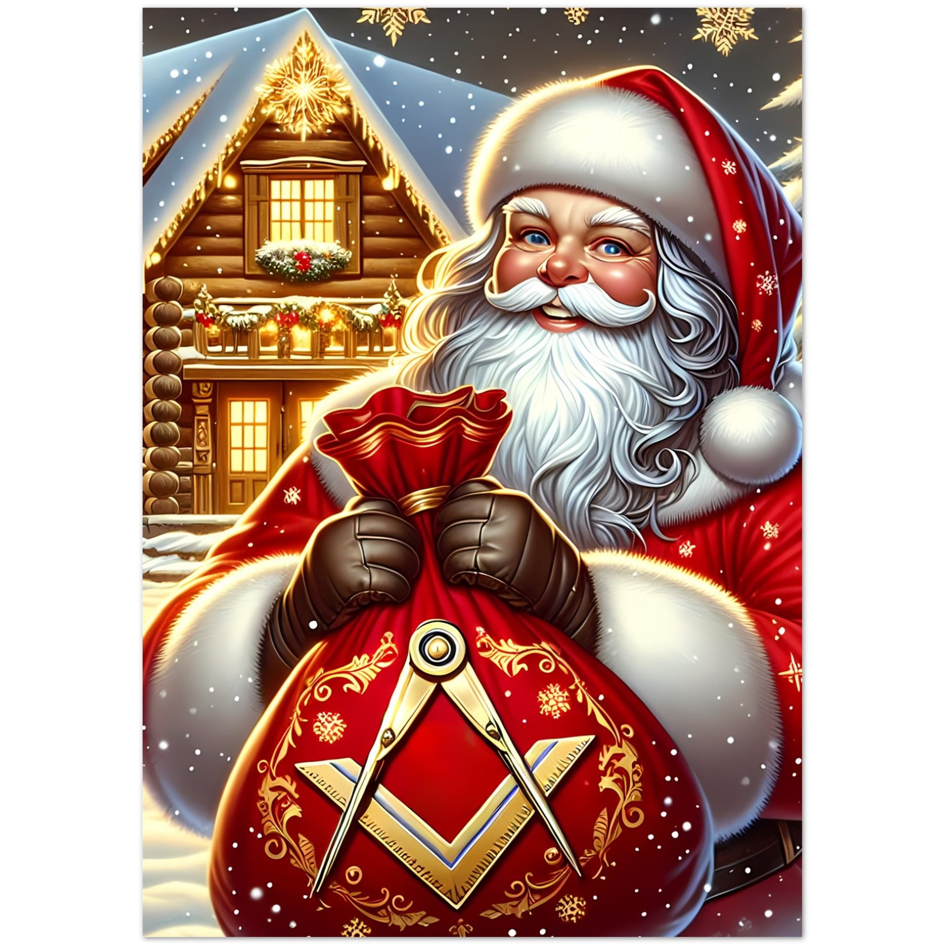 Freemason Father Christmas Masonic Card