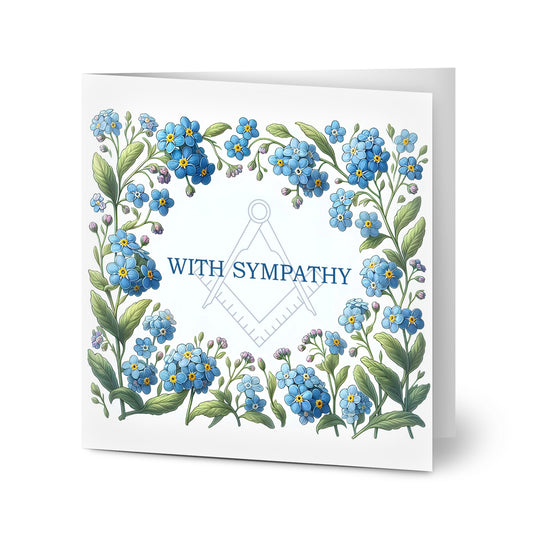 (k1) Forget Me Not Fraternal Sympathy Card