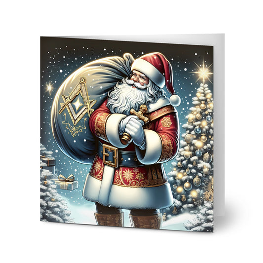 Personalised St Nicholas Masonic Christmas Cards (pack of 10)