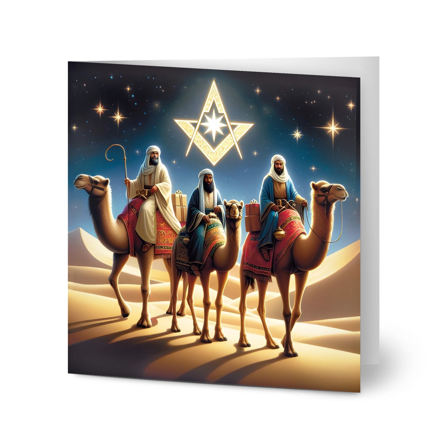 (v1) Masonic Wise Men Christmas Cards (pack of 10)